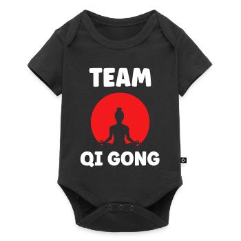 Design Qi Gong Équilibre Zen - Body à manches courtes Premium Bébé - noir - Devant