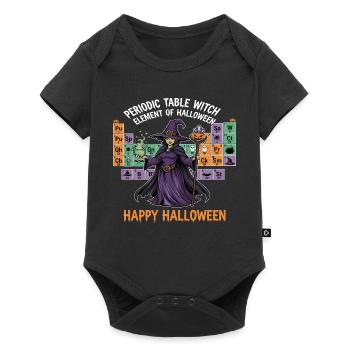 Halloween Witch and Periodic Table Design - Baby Premium short-sleeve bodysuit - black - Front