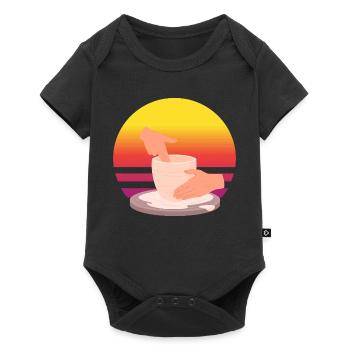 Ceramic Passion Sunset - Baby Premium short-sleeve bodysuit - black - Front