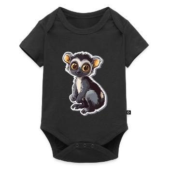 lemur - Baby Premium short-sleeve bodysuit - black - Front