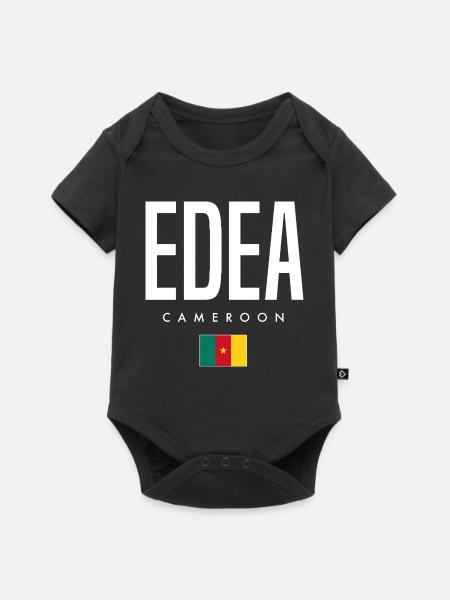 Edea Kamerun Kameruner - Baby Premium Kurzarmbody - Schwarz