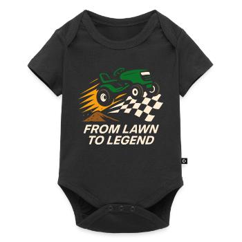 Tondeuse à gazon Tondeuse à gazon Racing Tondeuse à gazon de course - Body à manches courtes Premium Bébé - noir - Devant