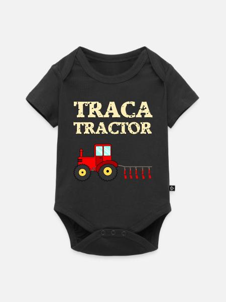 Traca Tractor - Baby Premium Kurzarmbody - Schwarz