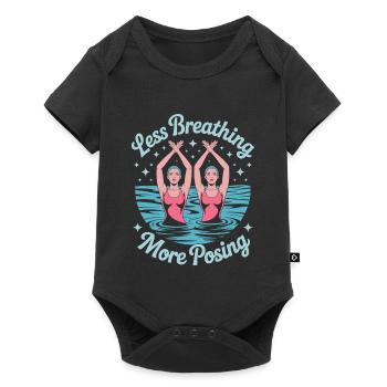 Synchronized swimming Artistic swimming Water sports - Baby Premium short-sleeve bodysuit - black - Front