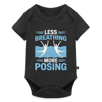 Natation synchronisée Natation artistique Sports nautiques - Body à manches courtes Premium Bébé - noir - Devant