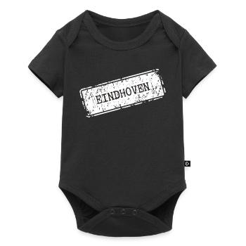 Eindhoven City Skyline Silhouette - Baby Premium short-sleeve bodysuit - black - Front