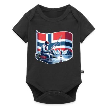 Norway Fishing Boat - Baby Premium short-sleeve bodysuit - black - Front