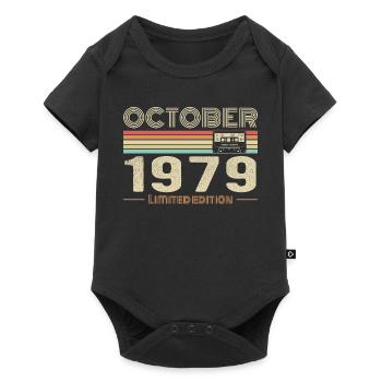Birthday october 1979 - Baby Premium short-sleeve bodysuit - black - Front