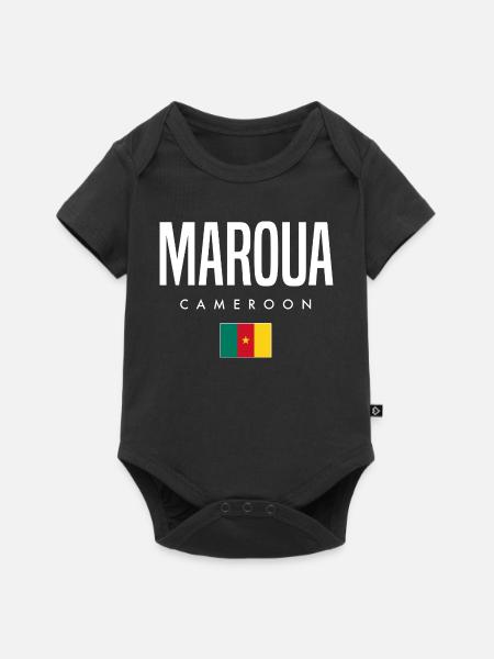 Maroua Kamerun Kameruner - Baby Premium Kurzarmbody - Schwarz