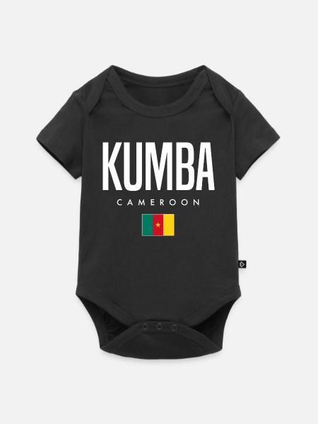 Kumba Kamerun Kameruner - Baby Premium Kurzarmbody - Schwarz