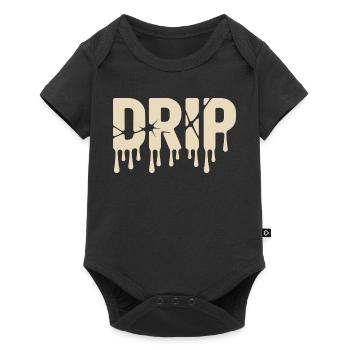 Fonte Graffiti Streetwear Typographie rétro - Body à manches courtes Premium Bébé - noir - Devant