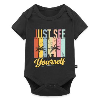 Inspiring Self-Love Sunset - Baby Premium short-sleeve bodysuit - black - Front