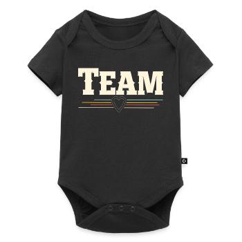 Team - Baby Premium Kurzarmbody - Schwarz - Vorne