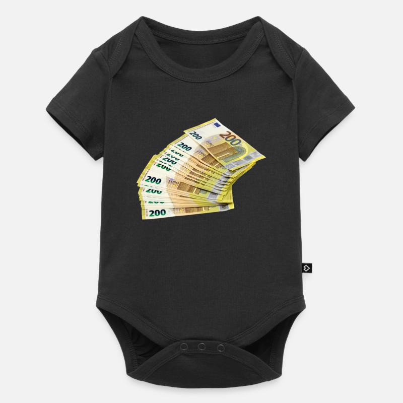Conception noble des billets en euros - Body à manches courtes Premium Bébé - noir
