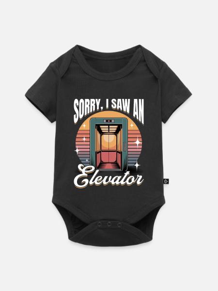 Elevator toddler & kids - Baby Premium Kurzarmbody - Schwarz