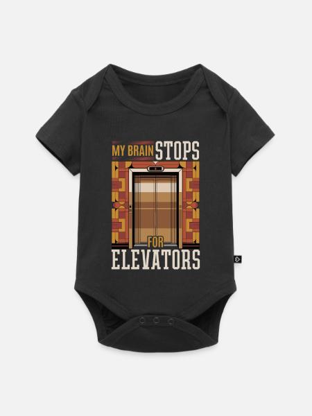 Elevator toddler & kids - Baby Premium Kurzarmbody - Schwarz