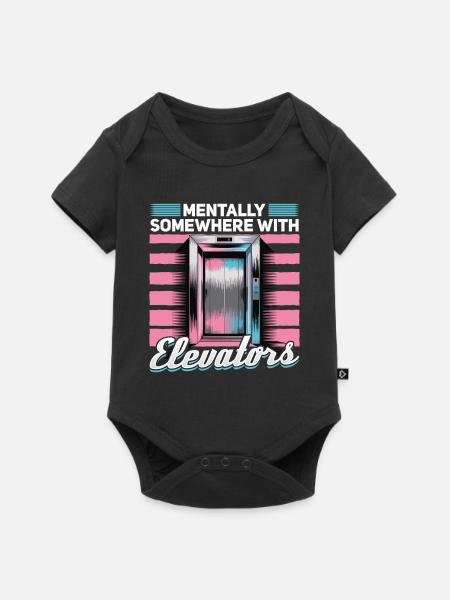 Elevator toddler & kids - Baby Premium Kurzarmbody - Schwarz