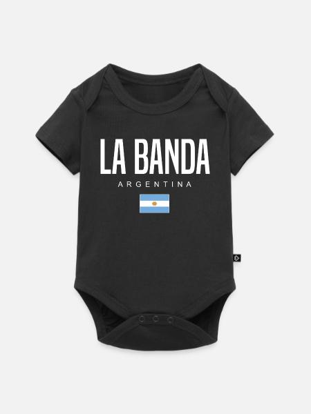 La Banda Argentinien Argentinier - Baby Premium Kurzarmbody - Schwarz