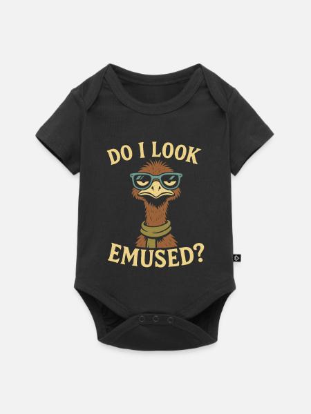 Sehe ich verwirrt aus? - Baby Premium Kurzarmbody - Schwarz