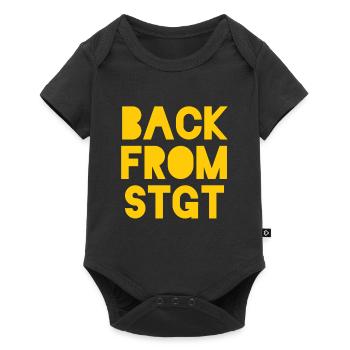Back from Stuttgart - Baby Premium Kurzarmbody - Schwarz - Vorne