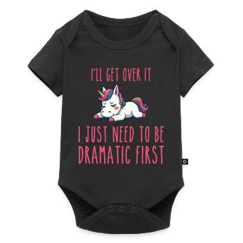 i'll get over it, i just need to be dramatic first - Baby Premium short-sleeve bodysuit - black - Front