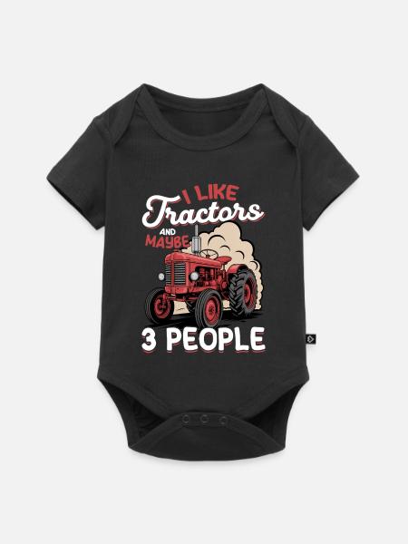 Tractor Kids Farm Lifestyle - Baby Premium Kurzarmbody - Schwarz