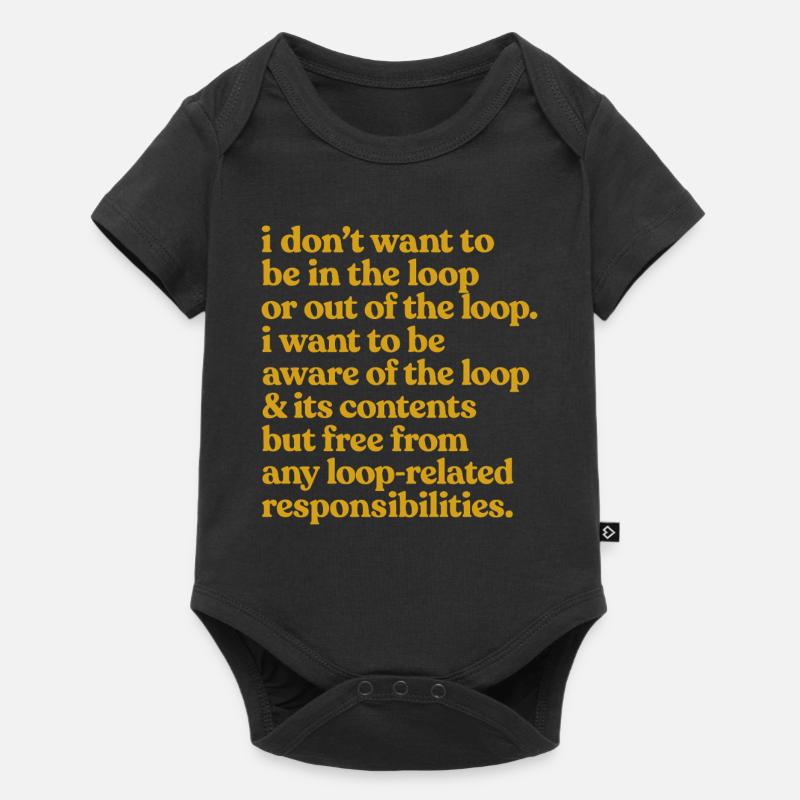 Kennen Sie das Loop-Zitat - Baby Premium Kurzarmbody - Schwarz