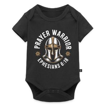 Christian Prayer Warrior Ephesians 6 18 - Baby Premium short-sleeve bodysuit - black - Front