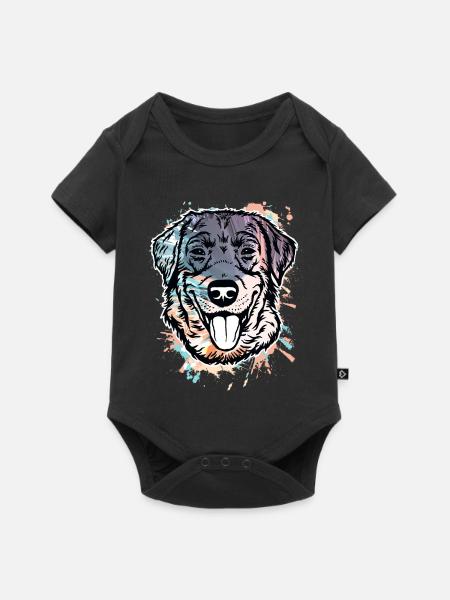 Labrador Retriever - Baby Premium Kurzarmbody - Schwarz