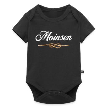 "Moinsen" - Tau-Edition - Baby Premium Kurzarmbody - Schwarz - Vorne