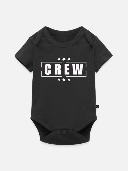 Crew Design - Baby Premium Kurzarmbody - Schwarz