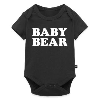 BABY BEAR – Playful retro lettering - Baby Premium short-sleeve bodysuit - black - Front