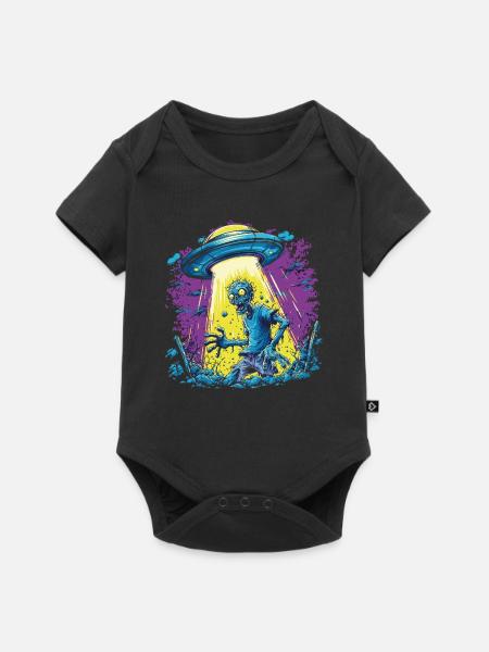 UFO Zombie - Baby Premium Kurzarmbody - Schwarz