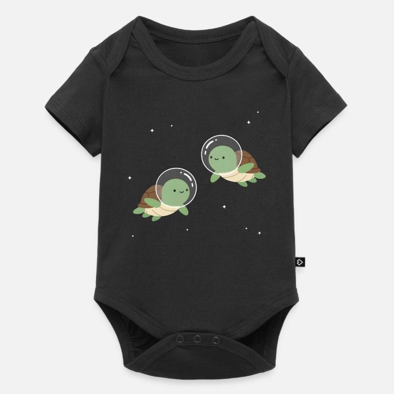 Cute Space Turtles - Baby Premium short-sleeve bodysuit - black
