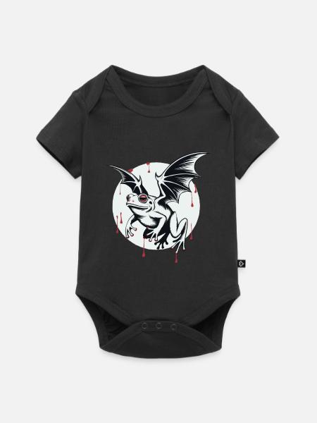 Vampirischer Fledermausfrosch im Schatten - Baby Premium Kurzarmbody - Schwarz
