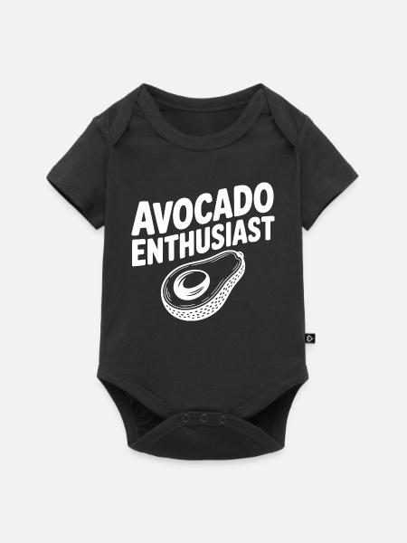 Avocado-Enthusiast - Baby Premium Kurzarmbody - Schwarz