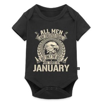 January Eagle Unity Motif - Baby Premium short-sleeve bodysuit - black - Front
