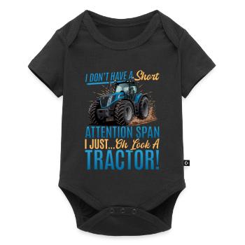 Tracteur Enfants Ferme Mode de vie - Body à manches courtes Premium Bébé - noir - Devant