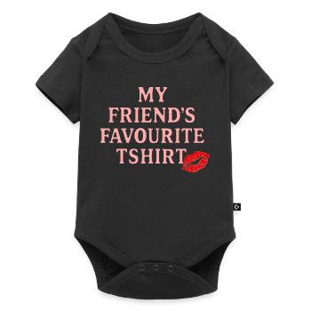 Persönliche Freundschaft T-Shirt - Baby Premium Kurzarmbody - Schwarz - Vorne