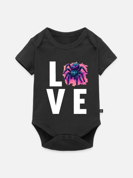 Taranteln Tarantel - Baby Premium Kurzarmbody - Schwarz