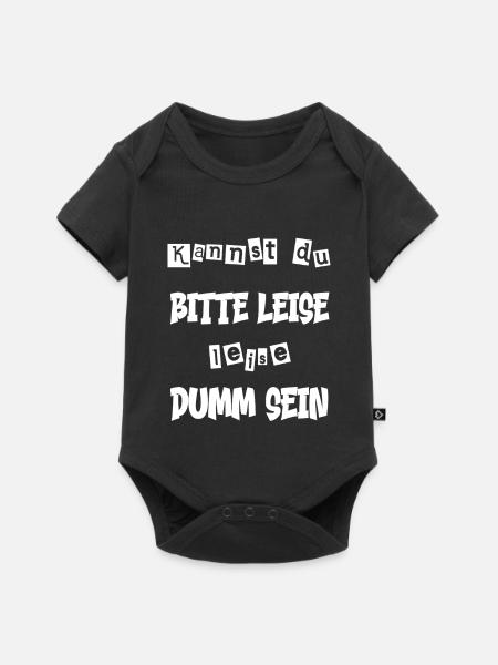 Lustiger Spruch - witziger Spruch - Baby Premium Kurzarmbody - Schwarz