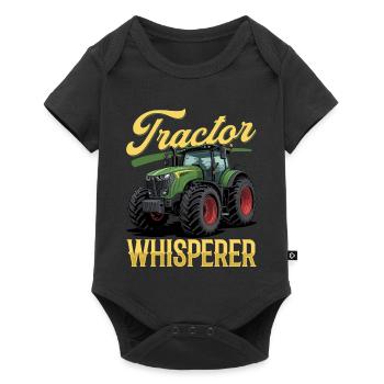 Tracteur Enfants Ferme Mode de vie - Body à manches courtes Premium Bébé - noir - Devant