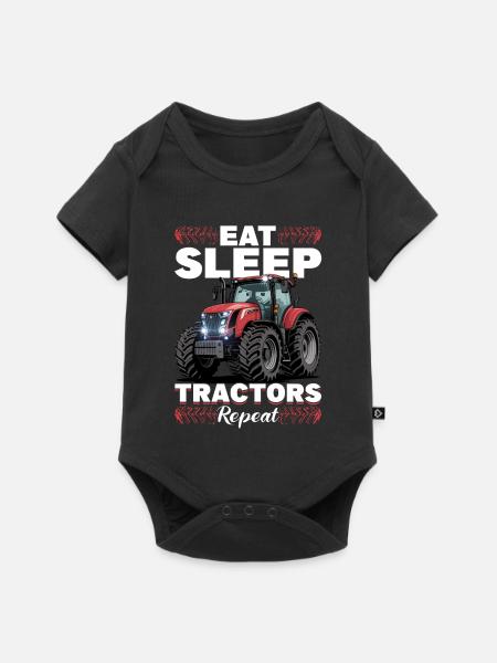 Tractor Kids Farm Lifestyle - Baby Premium Kurzarmbody - Schwarz
