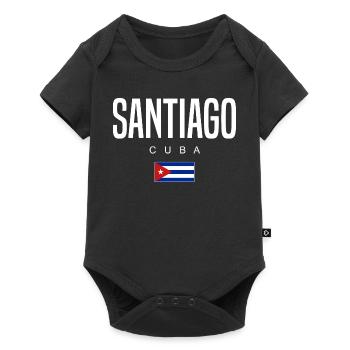 Santiago Cuba Cubans - Baby Premium short-sleeve bodysuit - black - Front