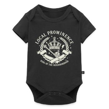 Roi du quartier - Body à manches courtes Premium Bébé - noir - Devant
