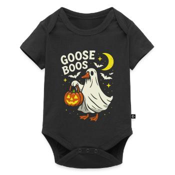 Goose Boos - Halloween Party Costume - Baby Premium short-sleeve bodysuit - black - Front