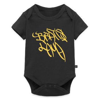 Artistic graffiti lettering Bratislava - Baby Premium short-sleeve bodysuit - black - Front