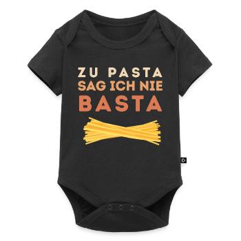 I never say basta to pasta - Baby Premium short-sleeve bodysuit - black - Front