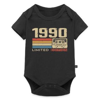 Legenden 1990 Jahrgang 1990 Jubiläum Jahrgang 1990 - Baby Premium Kurzarmbody - Schwarz - Vorne