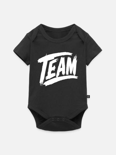 Team Schriftzug - Baby Premium Kurzarmbody - Schwarz
